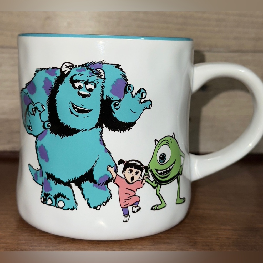 Super Cute 🥰 Pixar  Monsters Inc Sulley, Mike Wazowski, and Boo Mug - NEW